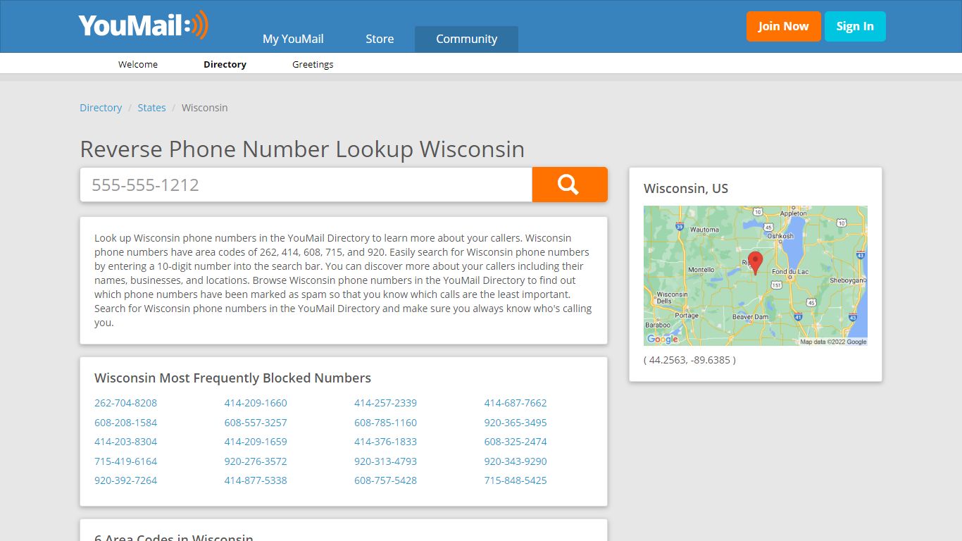 Wisconsin Phone Numbers - Reverse Phone Number Lookup WI - YouMail